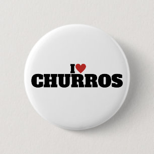 I Love Churros 2 Inch Round Button