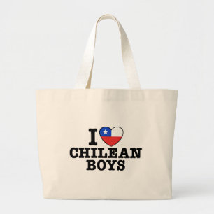 I Love Cilean Boys Large Tote Bag