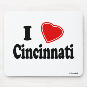 I Love Cincinnati Mouse Pad