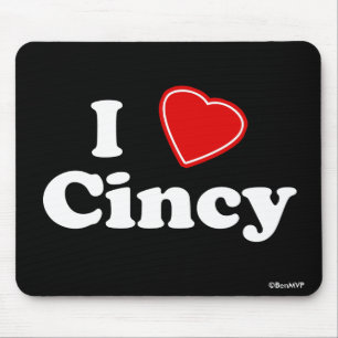 I Love Cincy Mouse Pad