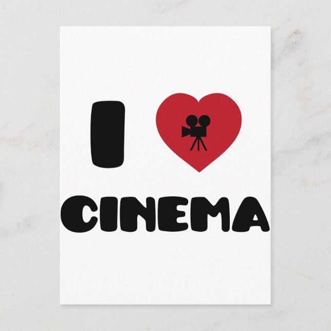 I Love Cinema Postcard (Front)