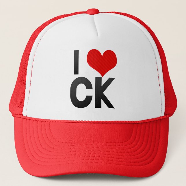 I Love CK Trucker Hat (Front)