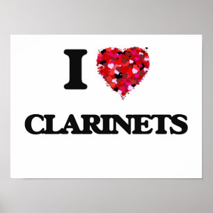 I love Clarinets Poster
