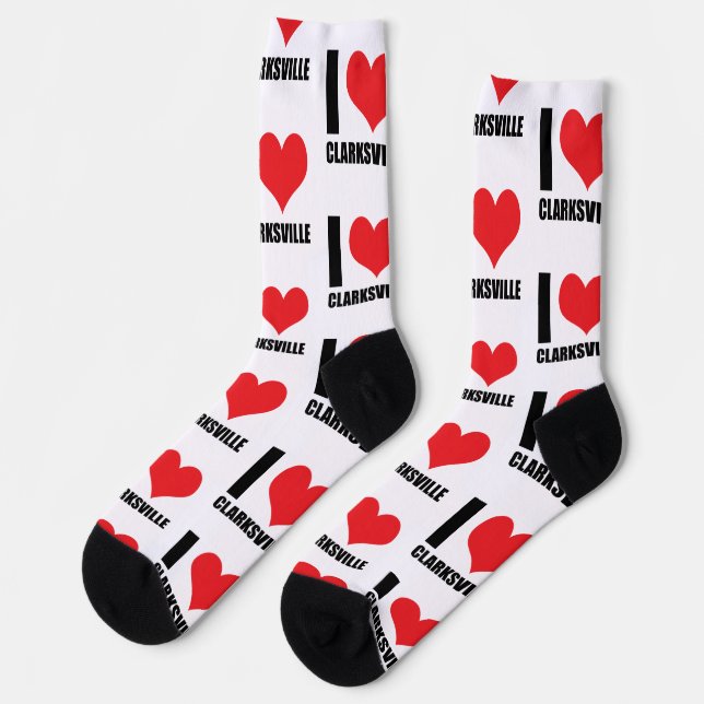 I love Clarksville Socks (Left)