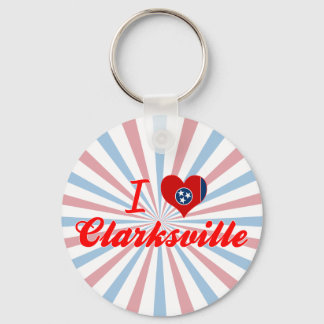 I Love Clarksville, Tennessee Keychain