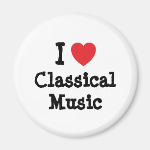 I love Classical Music heart custom personalized Magnet