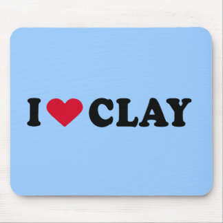 I LOVE CLAY MOUSE PAD