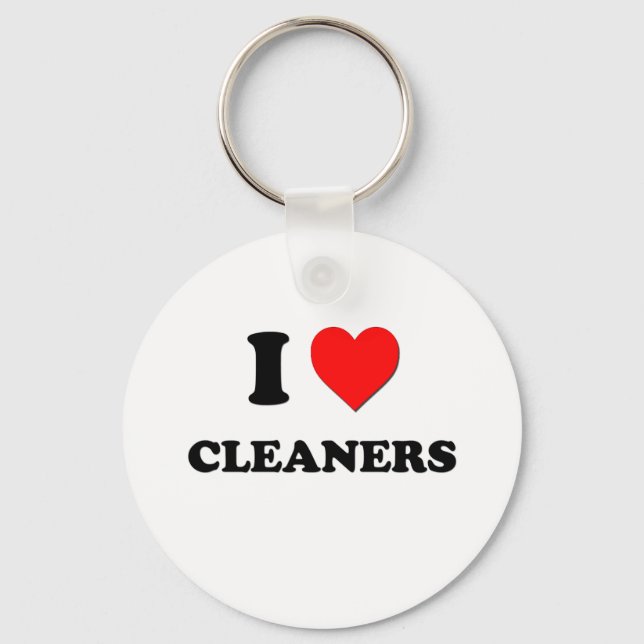 I love Cleaners Keychain (Front)