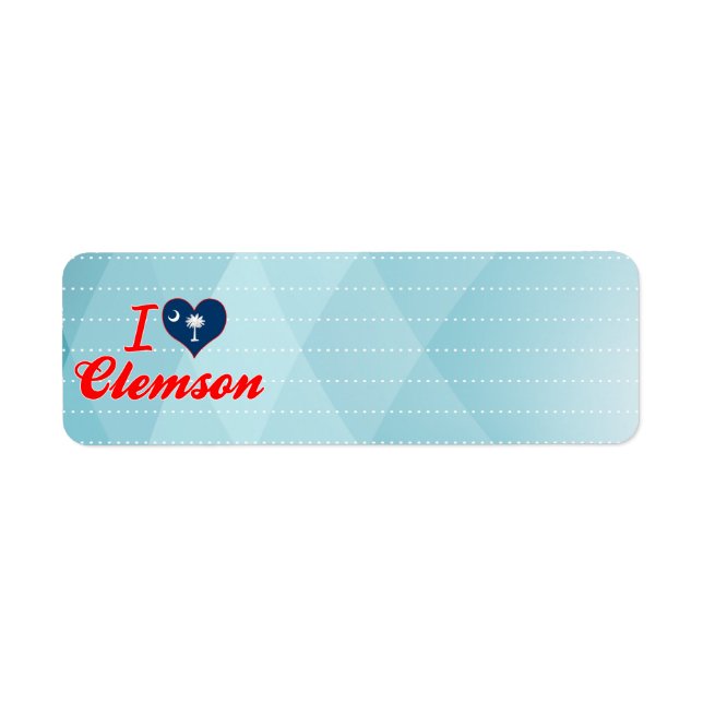 I Love Clemson, Caroline du Sud (Devant)