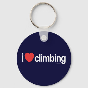 I Love Climbing Keychain