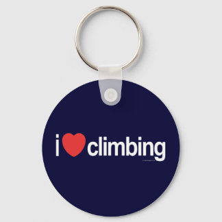 I Love Climbing Keychain
