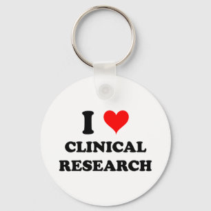 I Love Clinical Research Keychain
