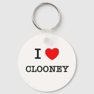 I Love Clooney Keychain