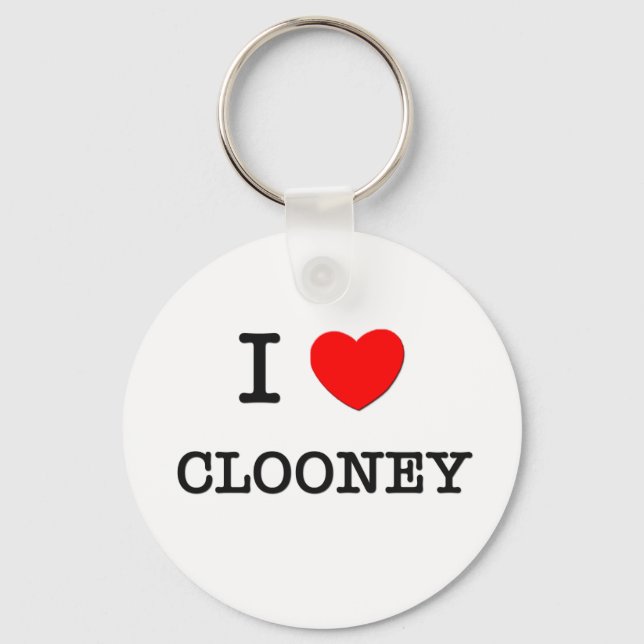 I Love Clooney Keychain (Front)