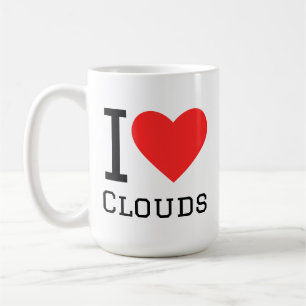 I love clouds coffee mug