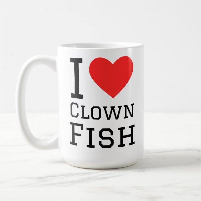 I love clown fish coffee mug (Left)