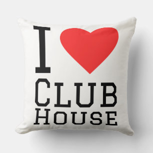 I love club house throw pillow