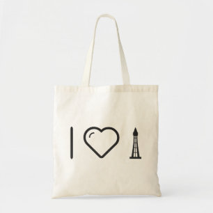 I Love Cn Tower Tote Bag