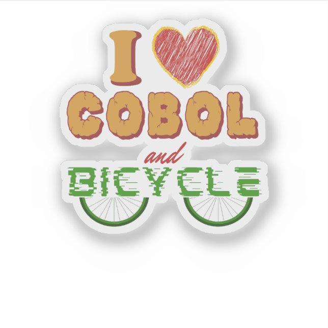 I Love Cobol Programming and The Bicycle Sticker (Devant)