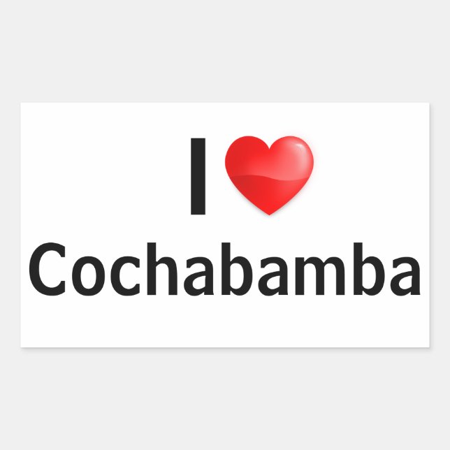 I love Cochabamba Sticker (Front)