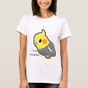 I Love Cockatiels (customizable) T-Shirt