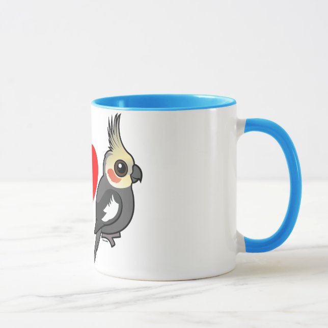 I Love Cockatiels Mug (Right)
