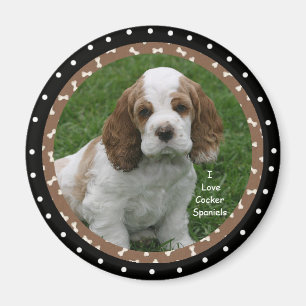 I love Cocker Spaniel Dogs Magnet