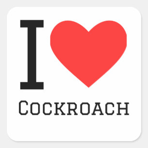 I love cockroach square sticker