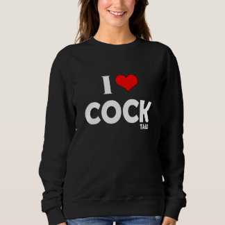 I Love Cocktails  Drinking Pun I Heart Cocktails Sweatshirt