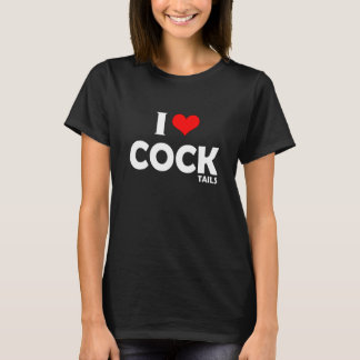 I Love Cocktails  Drinking Pun I Heart Cocktails T-Shirt