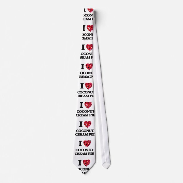 I love Coconut Cream Pie Tie (Front)