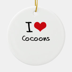 I love Cocoons Ceramic Ornament
