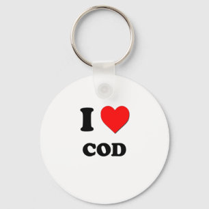 I love Cod Keychain