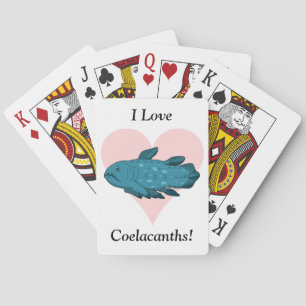 I Love Coelacanths! Playing Cards