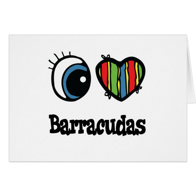I Love (Coeur) Barracudas (Devant horizontal)