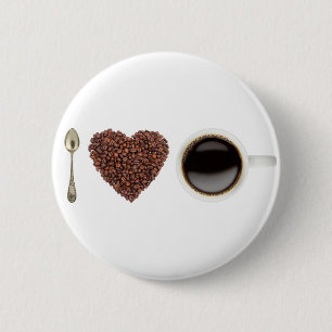 I Love Coffee 01 2 Inch Round Button