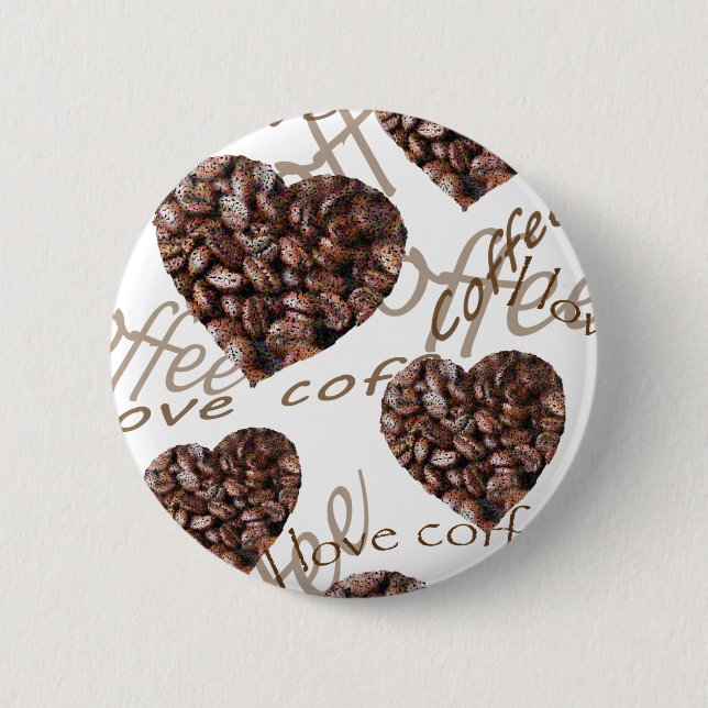 I Love Coffee!! 2 Inch Round Button (Front)