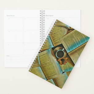 I love coffee and books planner