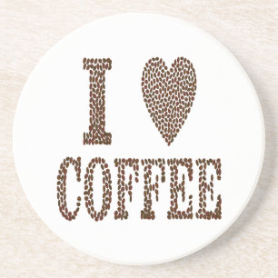 I Love Coffee Coaster