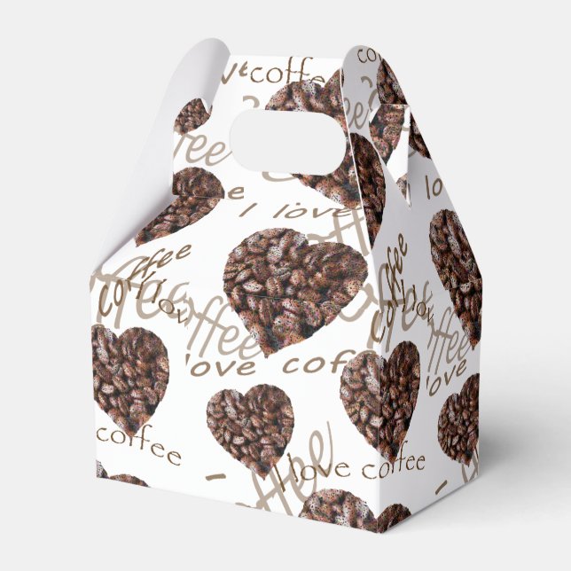 I Love Coffee! Favor Box (Front Side)