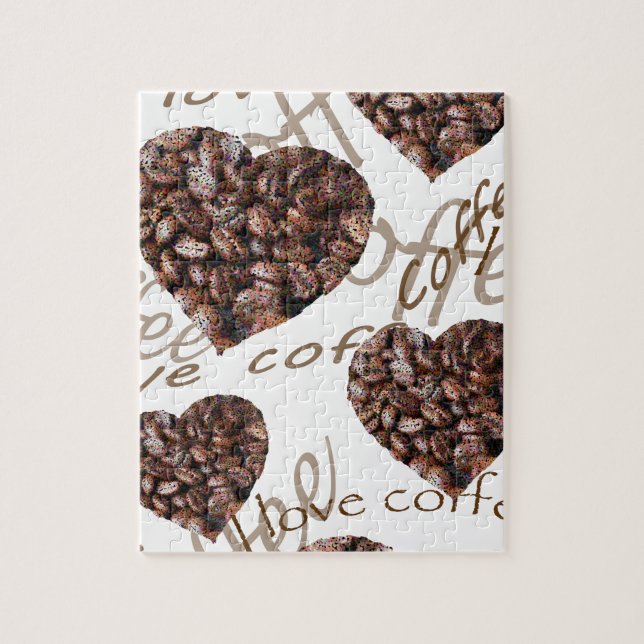 "I Love Coffee!" Jigsaw Puzzle (Vertical)