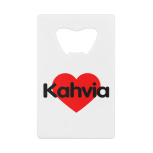 I Love Coffee - Kahvia Finland Credit Card Bottle Opener