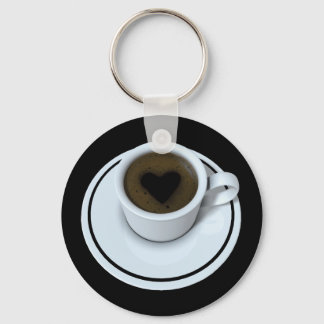 I LOVE coffee Keychain