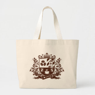 I love coffee large tote bag