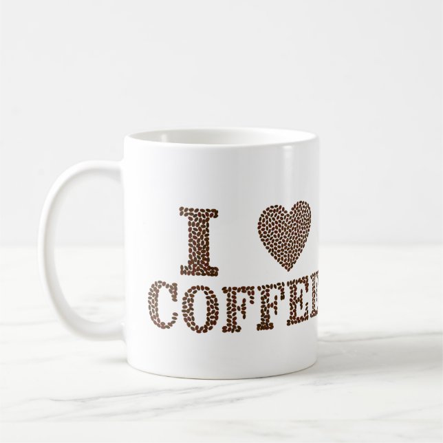 I Love Coffee Mug (Left)