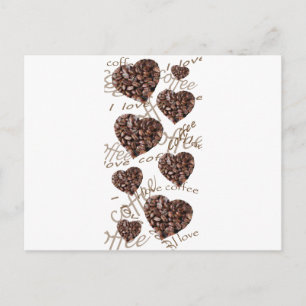 "I Love Coffee!" Postcard