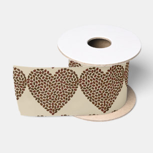 I love coffee ribbon satin ribbon