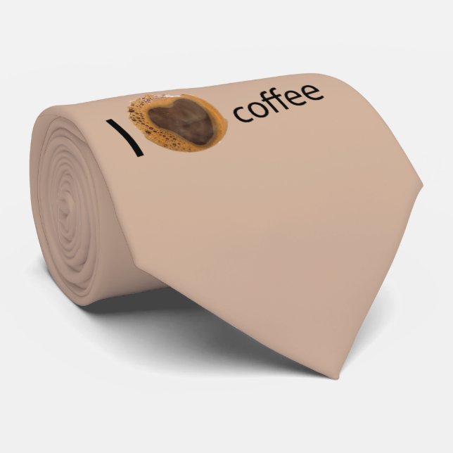 I love coffee tie (Rolled)