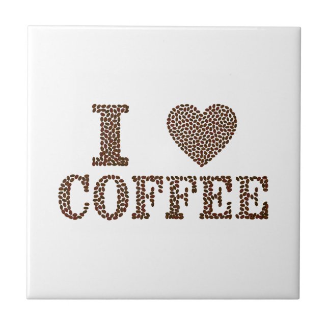 I Love Coffee Tile (Front)
