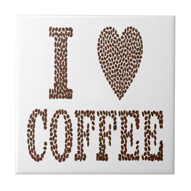 I Love Coffee Tile (Front)